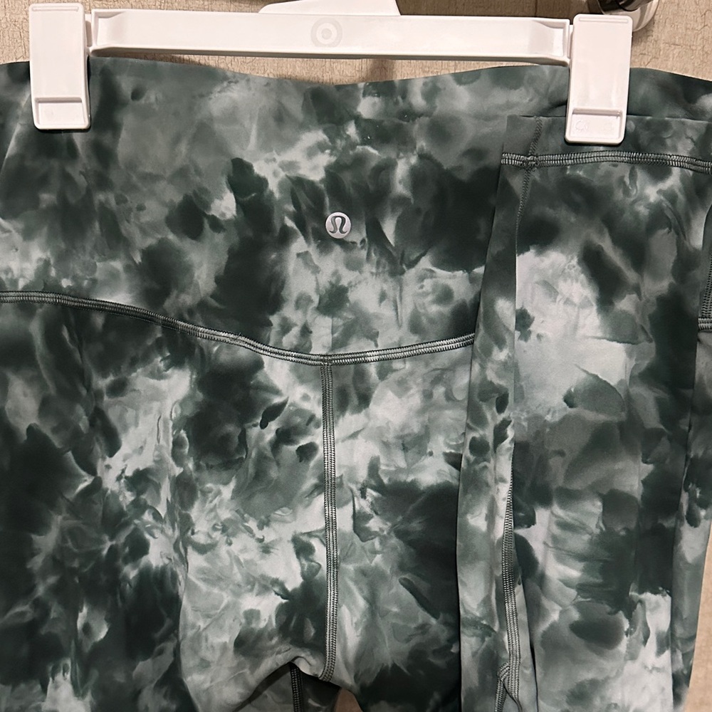 lululemon athletica Green Tie-Dye Leggings